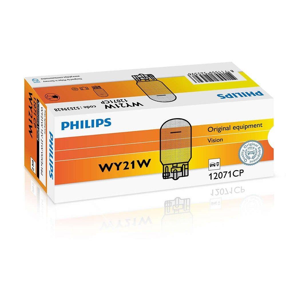 Лампа розжарювання Philips WY21W, 10шт/картон 12071CP