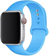 Силіконовий ремінець Sport Band для Apple Watch 42 44mm Blue (Блакитний)