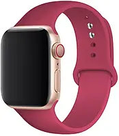 Силиконовый ремешок Sport Band для Apple Watch 42 44mm Pomegranate (Гранатовый)