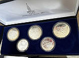 Набір срібних монет СРСР XXll Олімпійські ігри в Москві 1980 г 28 монет, фото 4