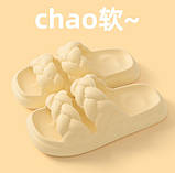 Шльопанці жіночі на платформі жовті, фото 2