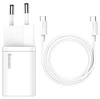 МЗП Baseus 25W Super Si QC Type C to Type C USB-C (TZCCSUP-L02) white