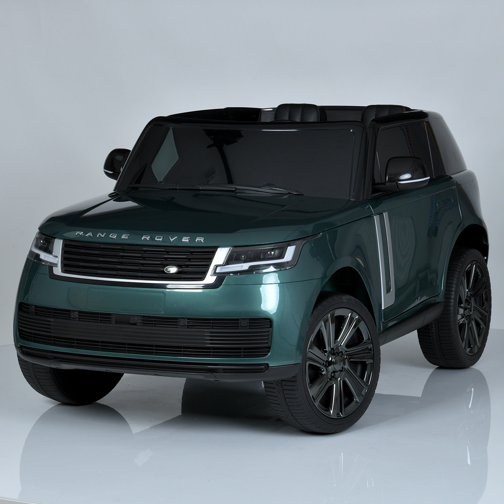 Дитячий 2-місний електромобіль на акумуляторі Джип Range Rover 5055 з пультом р/у автопофарбування зелений