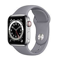 Силиконовый ремешок Sport Band для Apple Watch 38 / 40 / 41 mm (Серый / Lavanda Gray)