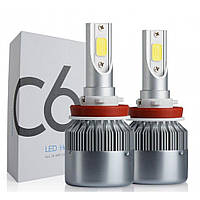 Лампы светодиодные C6 H11 12-24V COB (2шт)