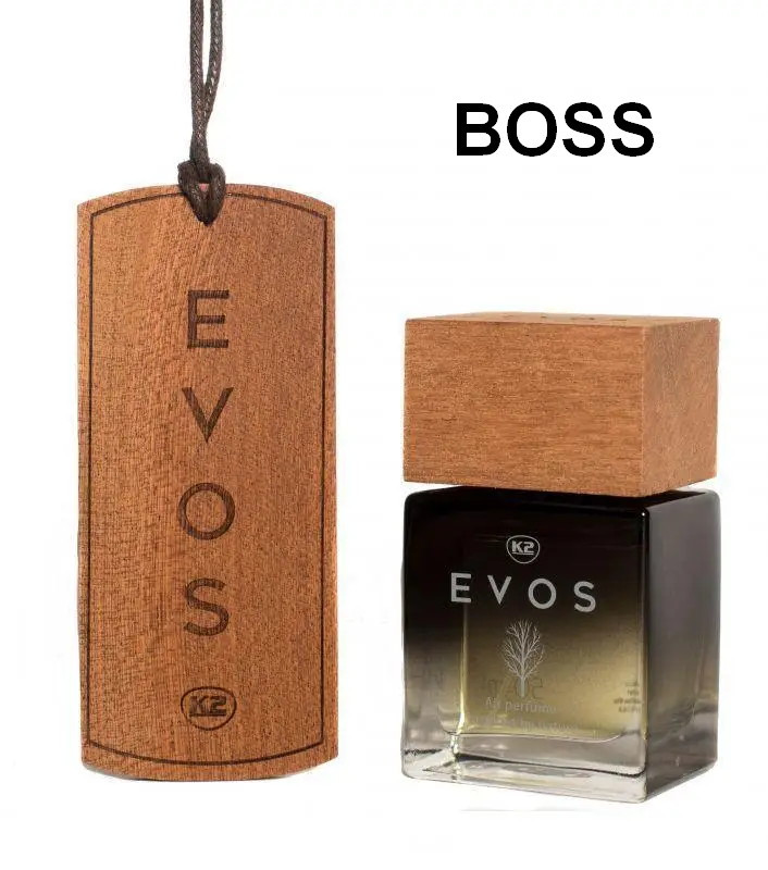 Ароматизатор автомобільний (флакон+підвіска) Evos Бос/Boss 50мл + 4г K2