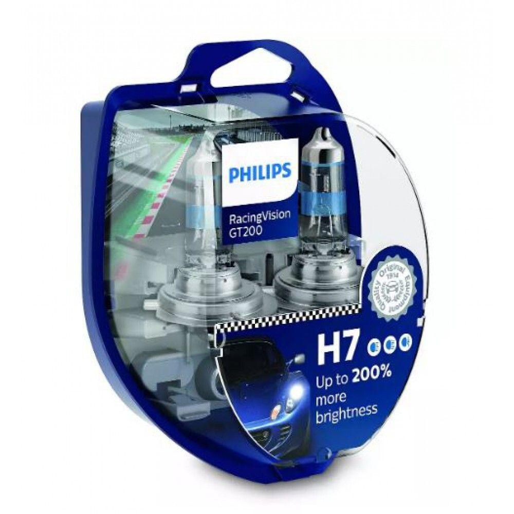 Лампа галогенна Philips H7 RacingVision GT200 +200% 55W 12V 12972RGTS2 (2 шт)