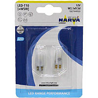 Габарит LED Narva W5W 12V W2,1x9,5d LED 0,6 W 6000K (2шт.) 180744000