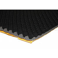 Шумоізоляційний матеріал Audio-System SW Foam Wave 15 Black PU (1,0х0,5)