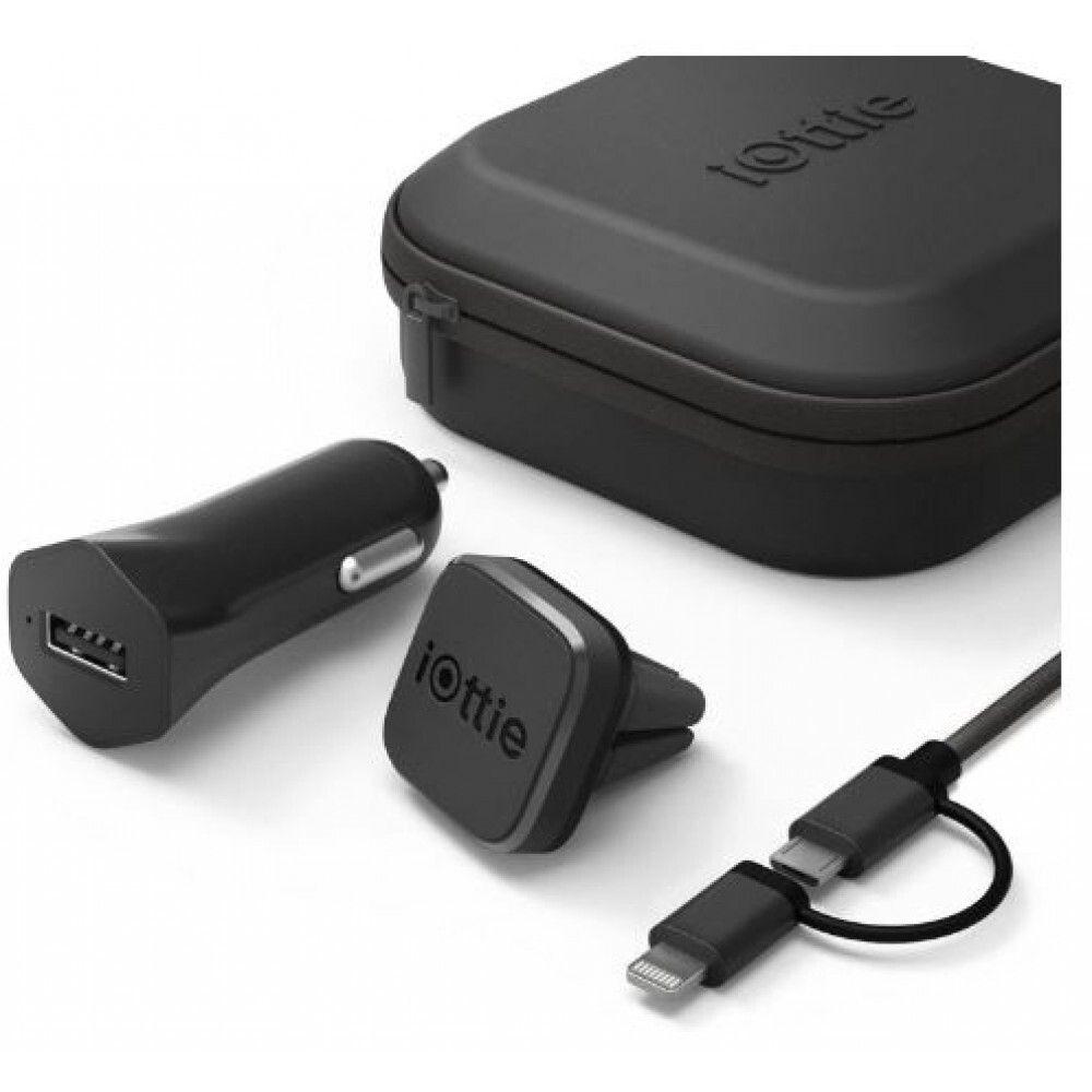 Зарядное устройство iOttie iTap Magnetic Mounting and Charging Travel Kit (HLTRIO110) - фото 1 - id-p1552140643