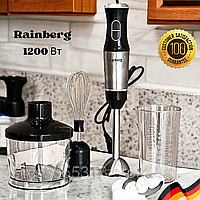 Rainberg Блендер 4 в 1 Мощность 1200 Вт Блендер погружной Измельчитель продуктов Кухонный миксер для дома