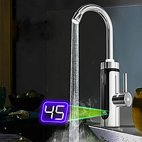Проточний електричний водонагрівач RX-011-1 Instant Electric Heating Water Faucet кран з екраном Sma
