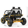 Дитячий квадроцикл Мотовездехід FORCE 1000 Sport EPS (жовтий колір), фото 8
