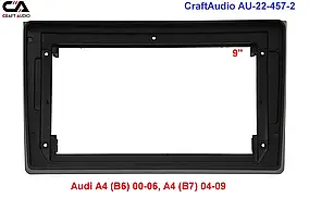 Рамка перехідна CraftAudio AU-22-457 Audi A4 (B6) 2000-2006, A4 (B7) 2004-2009 9"