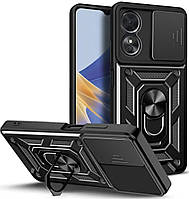 PC + TPU чохол Camshield armor для Oppo A78 4G (CPH2565) / чорний
