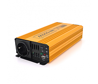 Инвертор напряжения Mexxsun MXSPSW-600, 12V/220V, 600W с правильной синусоидой, 1 Shuko, 1 USB, клеммные
