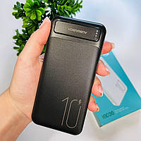 УМБ Denmen PowerBank 10000mAh 2A 2USB, Мощный аккумулятор для телефона переносной с индикатором заряда