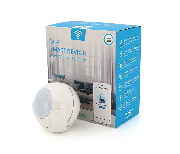 Автономний WiFi датчик диму із сиреною YOSO Dмotion-WIFI-01 TUYA живлення СR123 шт