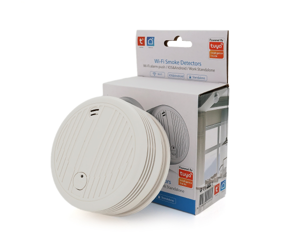Автономний WiFi датчик диму із сиреною YOSO Dsmoke WIFI-01 TUYA живлення Крона1 шт