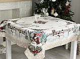 Гобеленова Новорічна скатертина 97х100 см. Limaso, фото 2