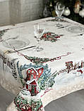 Гобеленова Новорічна скатертина 97х100 см. Limaso, фото 3