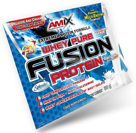 Сироватковий протеїн Amix Whey-Pro FUSION - 30г 1/20 - double white chocolate, фото 2