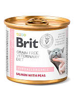 Упаковка влажного корма Brit VetDiets Hypoallergenic для кошек с пищевой аллергией 200 г 6шт