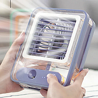 Настольный мини-вентилятор Crystal Amazon, вентилятор охлаждения USB с функцией увлажнения SmartStor