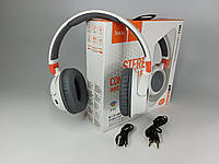Накладні Бездротові Bluetooth-Навушники Hoco W43 Стерео Навушники з MP3 Плеєром білого кольору
