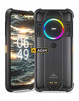 Защищённый смартфон AGM H5 6/128Gb black Night Vision IP68 черный динамик 109 Дб, 7000 мАч.