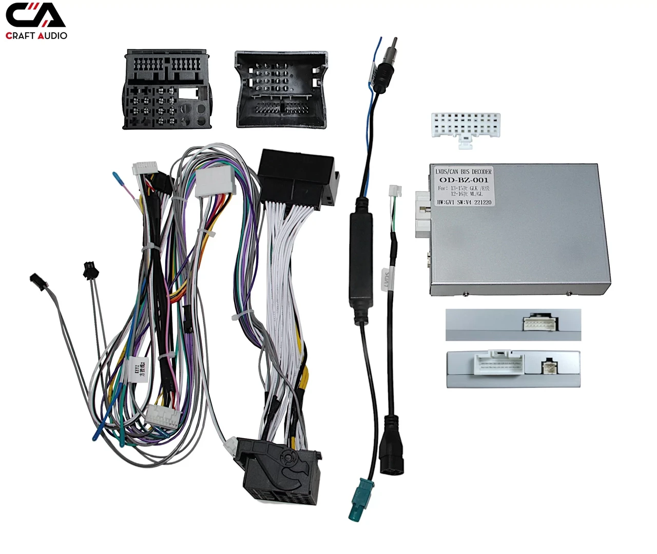 Комплект дротів для магнітол 16PIN CraftAudio OD-BZ-001 Mercedes W166/W212/X166