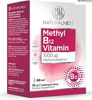 Дієтична добавка-спрей "Вітамін B12" NATURALNEST 1000 mcg, 10 мл