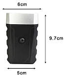 Велофара із заднім ліхтарем мигалкою RB-B12 велосипедний водонепроникний ліхтар із кріпленням на батарейках, фото 7