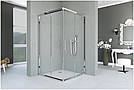 Душова кабіна Aquanil INDIANA 95х95х190, розсувні двері, профіль сріблястий, прозоре скло, фото 2