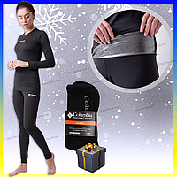Термобелье женское термо-белье COLUMBIA зимнее спортивное теплая термобелье наборы носки в подарок L OMNI-HEAT