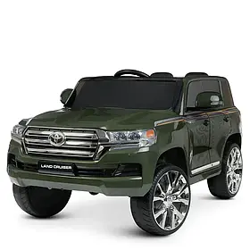 Двомісний електромобіль Kidsauto Toyota Land Cruiser зелений