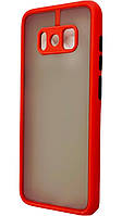TPU чехол накладка Matte Color Case для Samsung Galaxy S8 красный