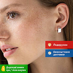 Сережки "Риск" у білому золоті 06994 Zipexpert