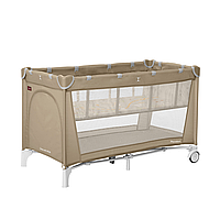 Манеж детский Carrello Piccolo+ CRL-11501/2 Sand Beige с двумя уровнями дна 125*65*79см Каррелло Пикколо+