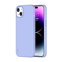 Жидкий силиконовый чехол для iPhone 15 Plus с магнитом MagSafe VOKAMO Purple (NVK010829)