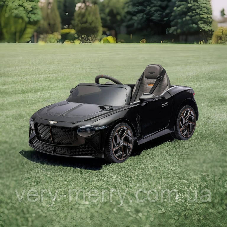 Дитячий електромобіль Bentley 4WD (чорний колір) з пультом дистанційного керування 2,4G