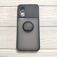 Чохол Armor для Xiaomi Poco M5 протиударний з кільцем Чорний