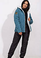 Стильный горнолыжный костюм на зиму 50/52, голубой