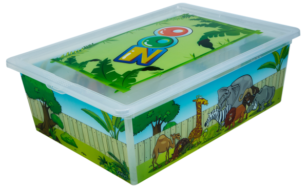 Коробка QUTU LIGHT BOX із малюнком ZOO 25 л, фото 1