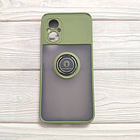 Чохол Armor Ring для Xiaomi Poco M5 протиударний з кільцем Чорний