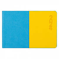 УЦІНКА. Тижневик датований 2024 (128 сторінок, 10х15 см, жовто-блакитний) Leo Planner Tiffany 252465