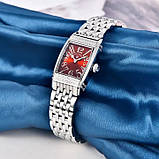 Жіночий кварцовий годинник із сапфіровим склом Pagani Design PD-1737 Silver-Red, фото 5