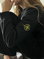 Свитшот Stone Island Черный. Новая колекция, лучшее качество