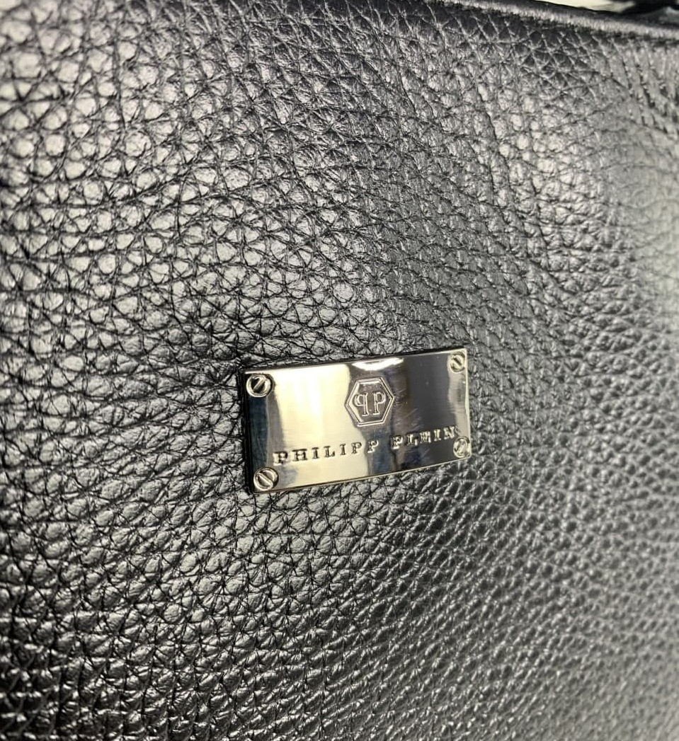 Мужской набор кожаная сумка кошелек ремень в стиле Philipp Plein, сумка планшетка портмоне "Lv" - фото 8 - id-p1969533607