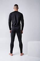 Зимова флісова термобілизна з флісу натільна білизна термуха натуральна Чорний S, фото 5